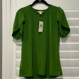 Michael Kors Collection Vibrant Green Blouse